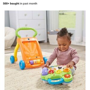 Orange and Green Learning Walker with Interactive Features